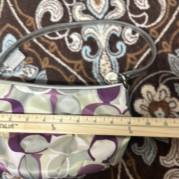 Coach purple & silver Coach Logo Bag EUC - Picture 10 of 12
